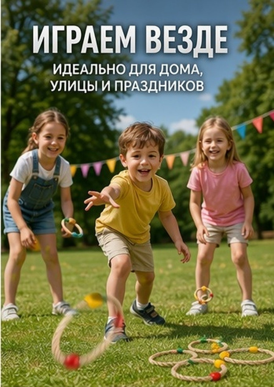 Kids Indoor Outdoor Games - 10Pcs Wooden Style Twine Ring Toss