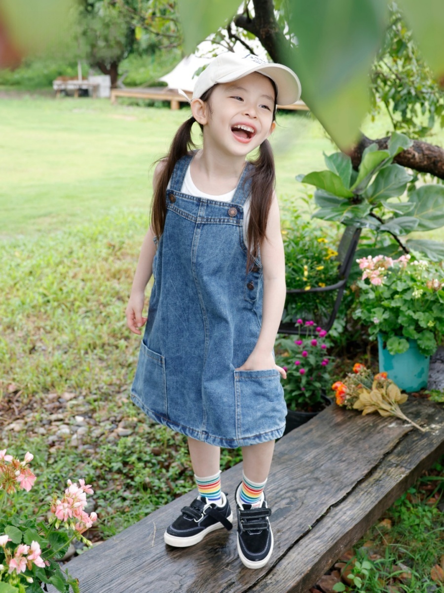 Girls Outdoor Camping Denim Ov - Kids Outdoor Overalls recension och pris
