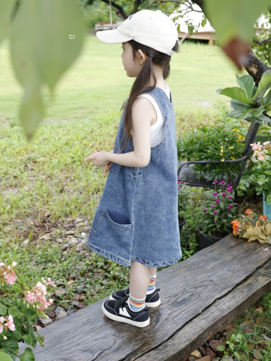 Girls Outdoor Camping Denim Ov - Kids Outdoor Overalls recension och pris