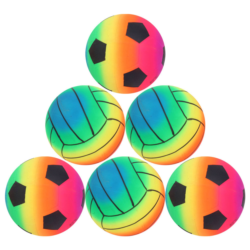 6Pcs Inflatable Beach Balls Co - Kids Indoor Outdoor Games recension och pris