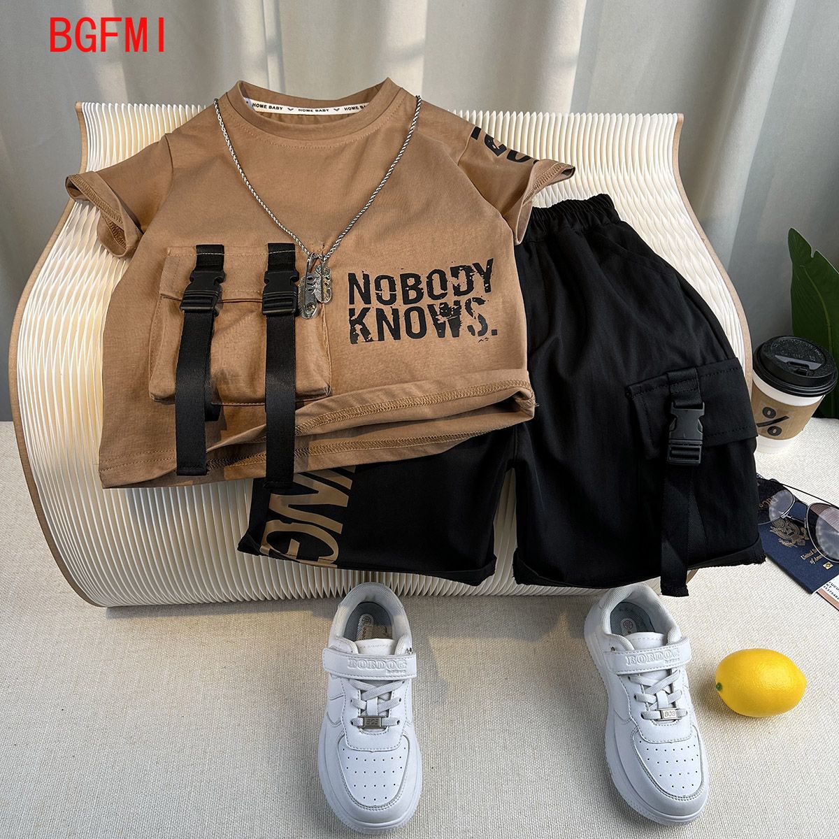 Baby Boy Clothes Set Summer Ko - Kids Outdoor Overalls recension och pris