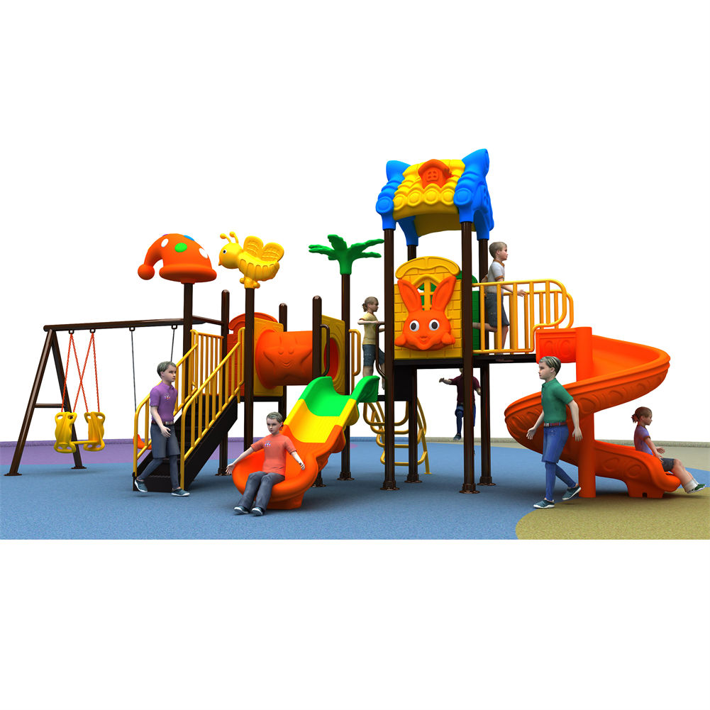 China Manufacturer Cheap Play  - Kids Outdoor Jungle Gym With Slide recension och pris
