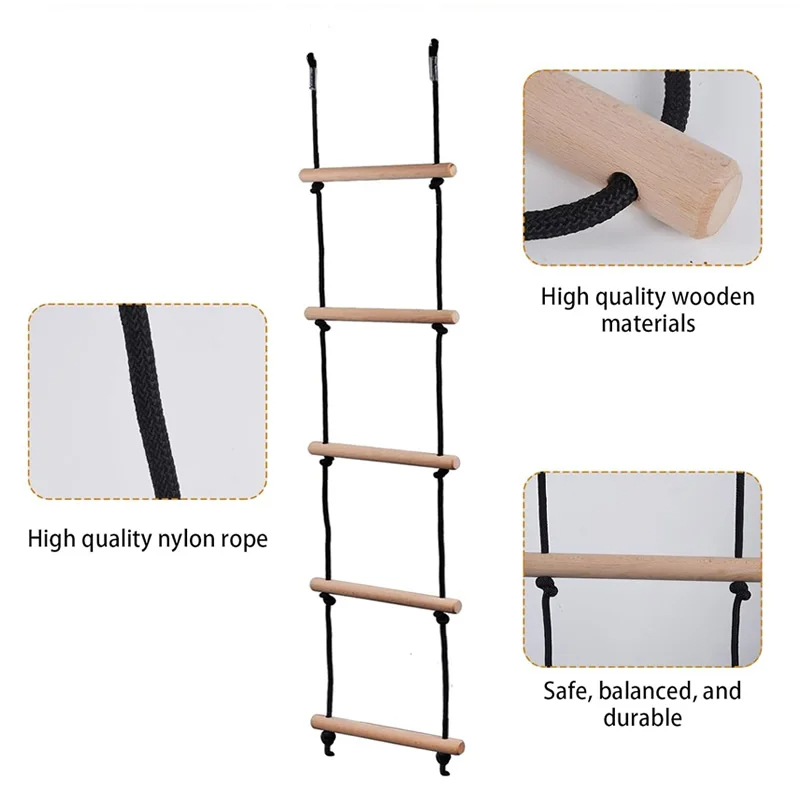 Children Climbing Rope Ladder  - Kids Outdoor Swing And Slide recension och pris
