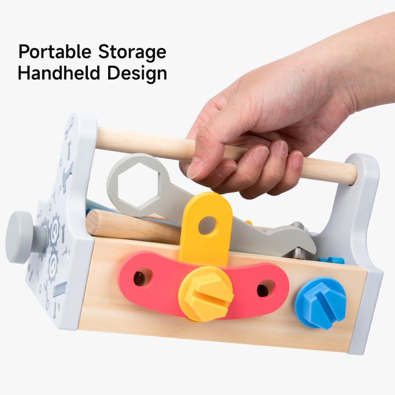 Children Toolbox Wooden Toys D - Kids Outdoor Wooden Playset recension och pris