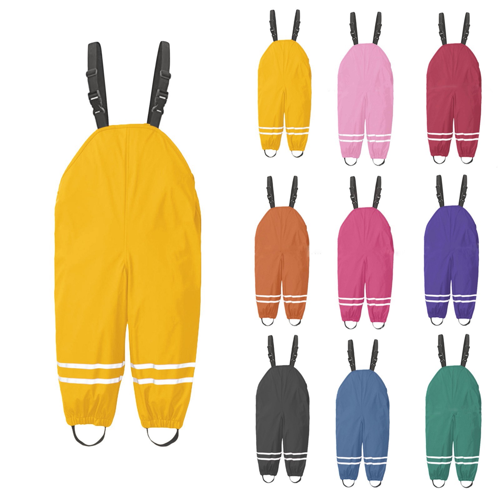 1-8Y Rain Pants Toddler Kids R - Kids Outdoor Overalls recension och pris