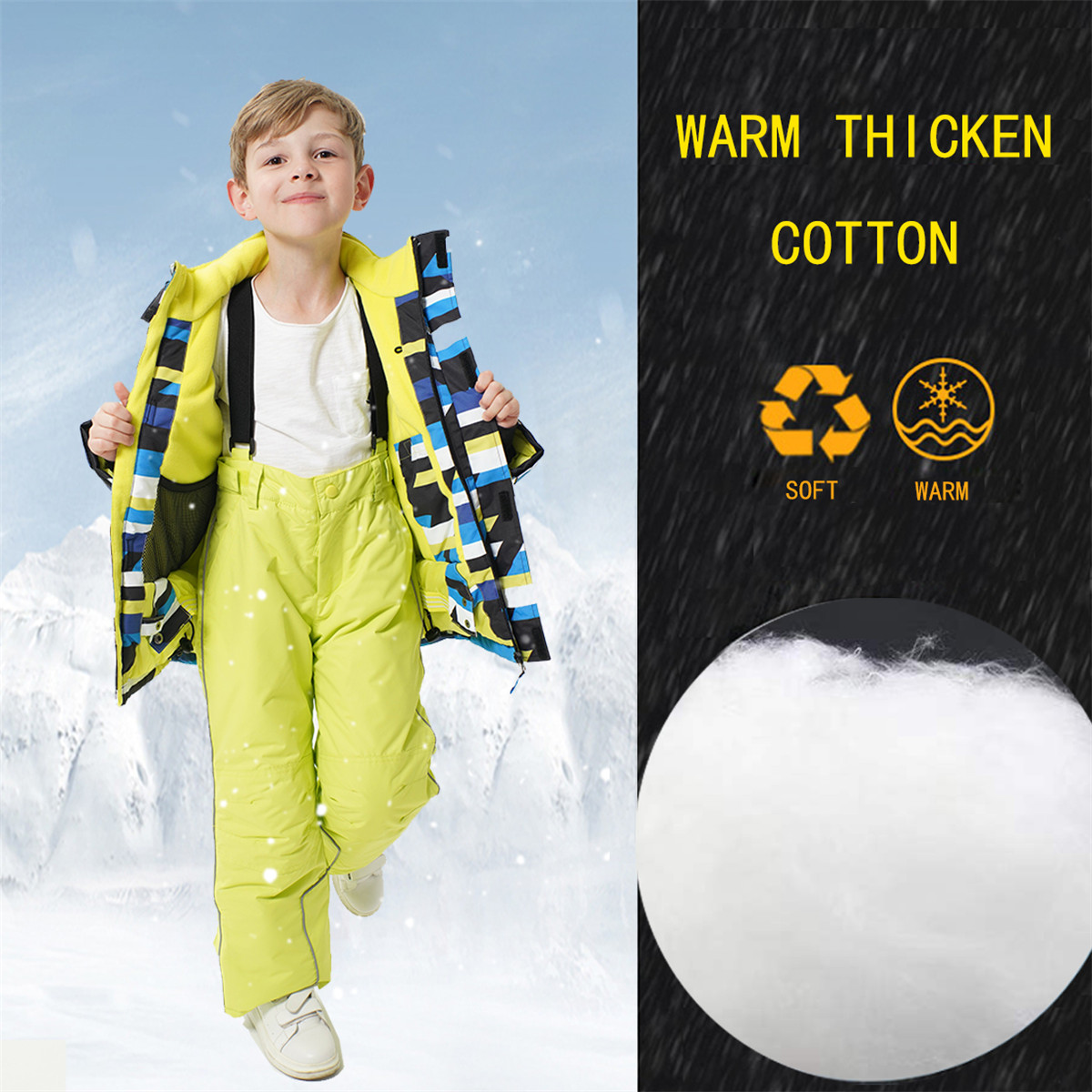 HONEYKING Kids Ski Pants Winte - Kids Outdoor Overalls recension och pris