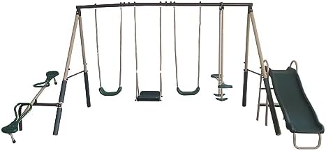 view Outdoor Play Kids Metal B - Kids Outdoor Swing And Slide recension och pris