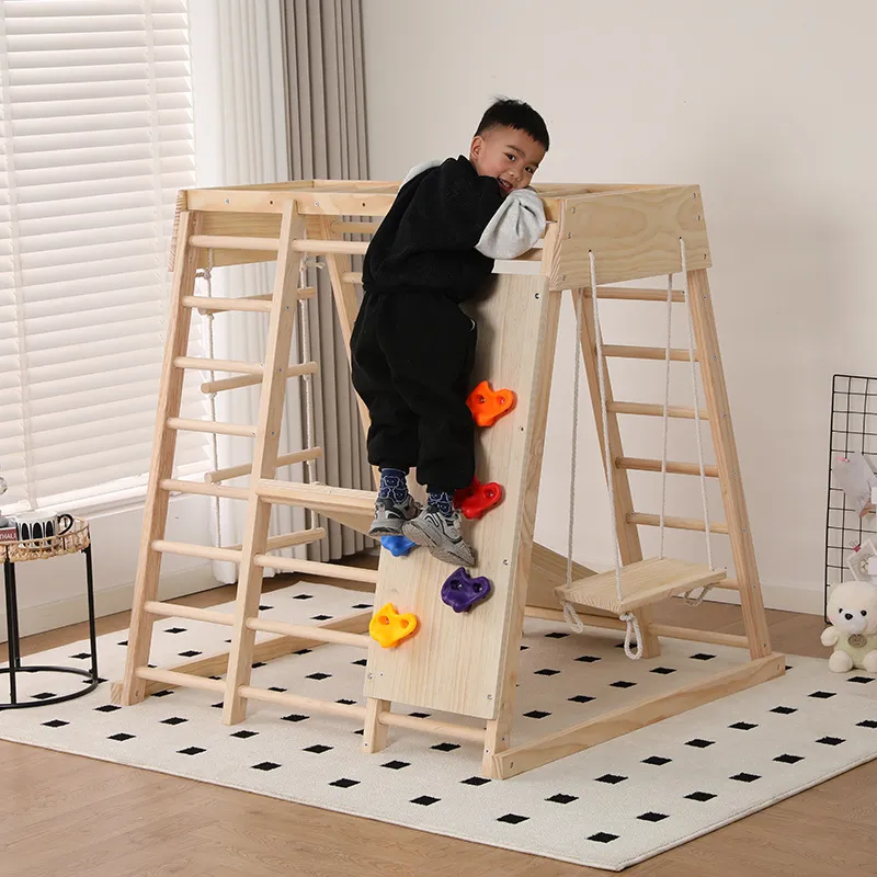 JMZ Wooden Jungle Gym Slide Cl - Kids Outdoor Jungle Gym With Slide recension och pris