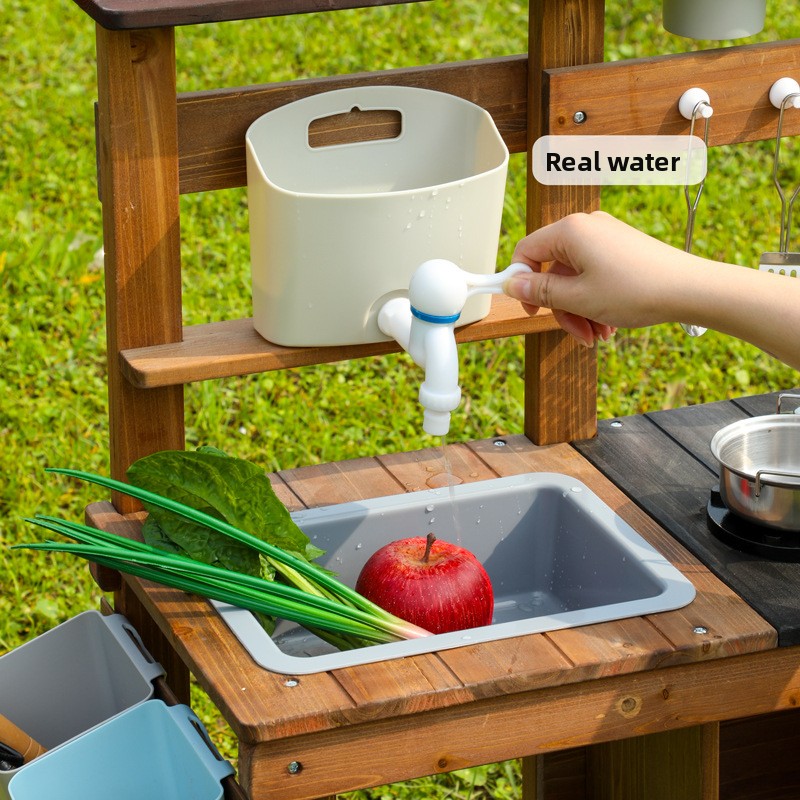 Montessori Outdoor Wooden Mud  - Kids Outdoor Wooden Playset recension och pris