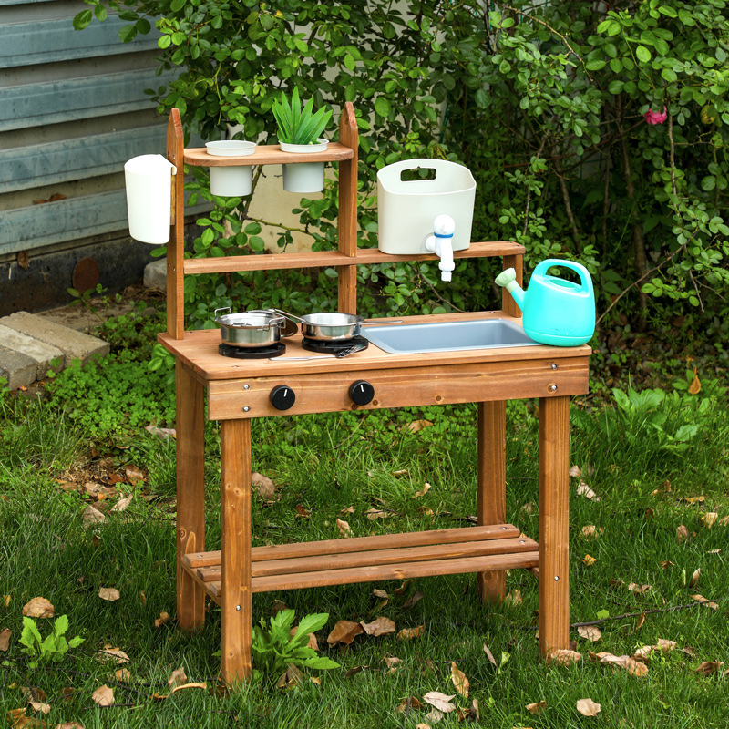 Montessori Outdoor Wooden Mud  - Kids Outdoor Wooden Playset recension och pris