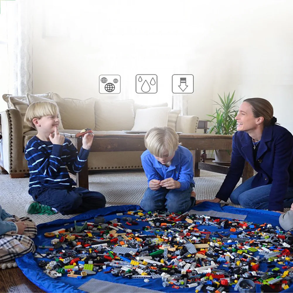 150cm Kids Round Play Mat & To - Kids Outdoor Mat Waterproof recension och pris