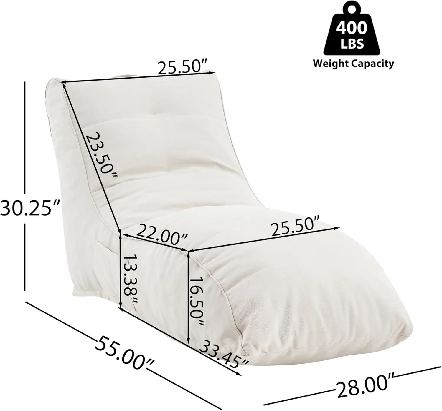 Ethel Outdoor Bean Bag Chair,  - Kids Outdoor Lounger Chair recension och pris