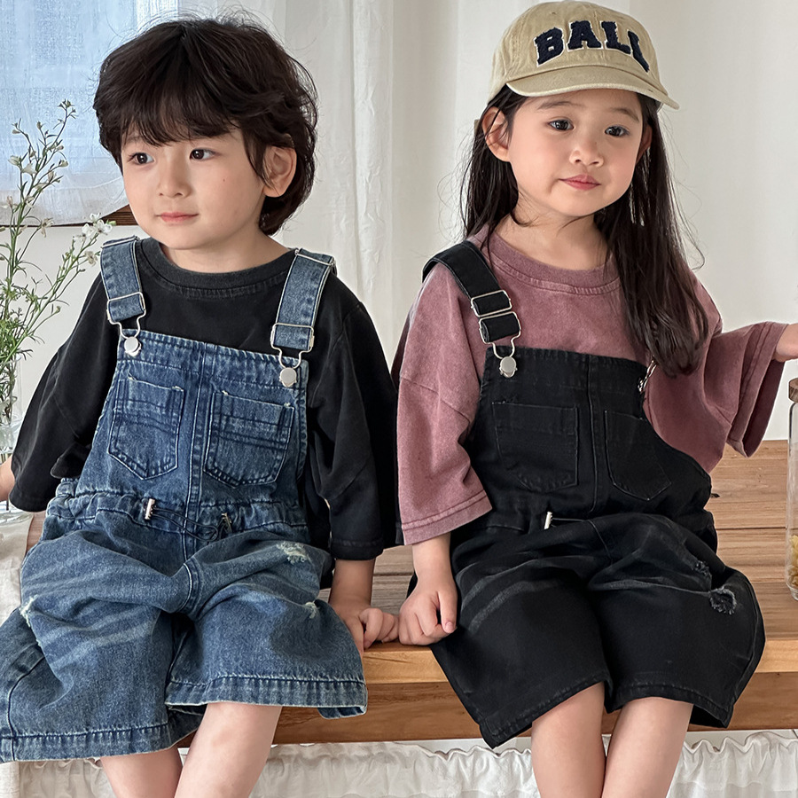 2026 Summer Unisex Kids Denim  - Kids Outdoor Overalls recension och pris