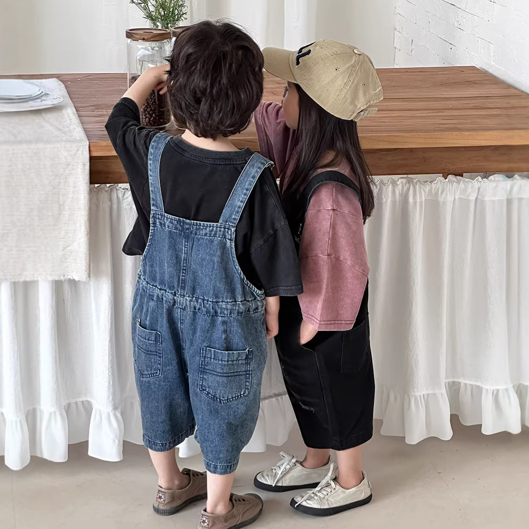 2026 Summer Unisex Kids Denim  - Kids Outdoor Overalls recension och pris