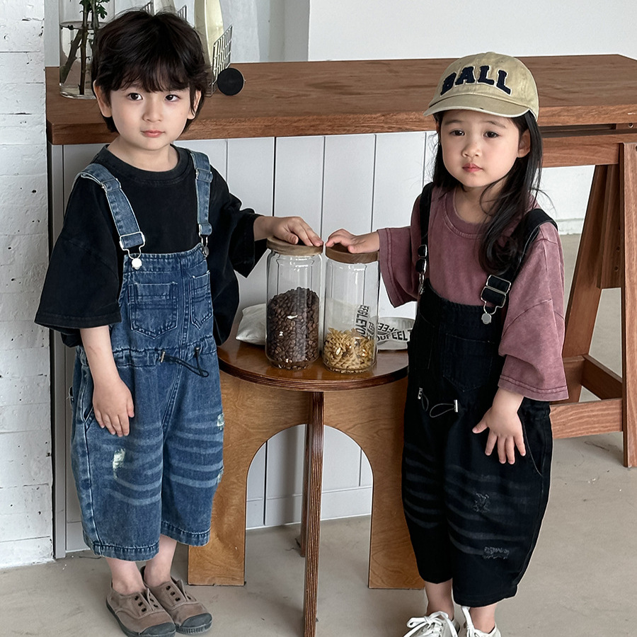 2026 Summer Unisex Kids Denim  - Kids Outdoor Overalls recension och pris