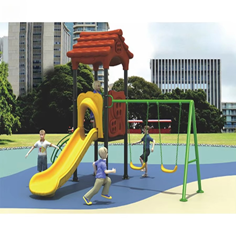 Steel Playground Equipment, Co - Kids Outdoor Swing And Slide recension och pris