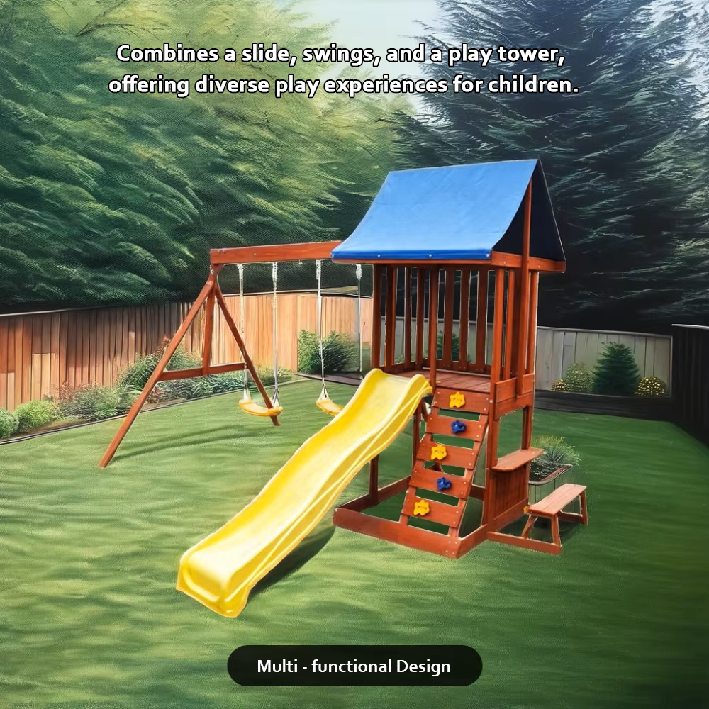 Play Centre - Garden Courtyard - Kids Outdoor Wooden Playset recension och pris