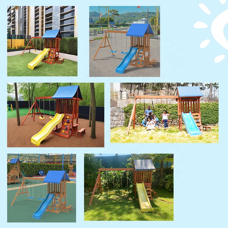 Play Centre - Garden Courtyard - Kids Outdoor Wooden Playset recension och pris