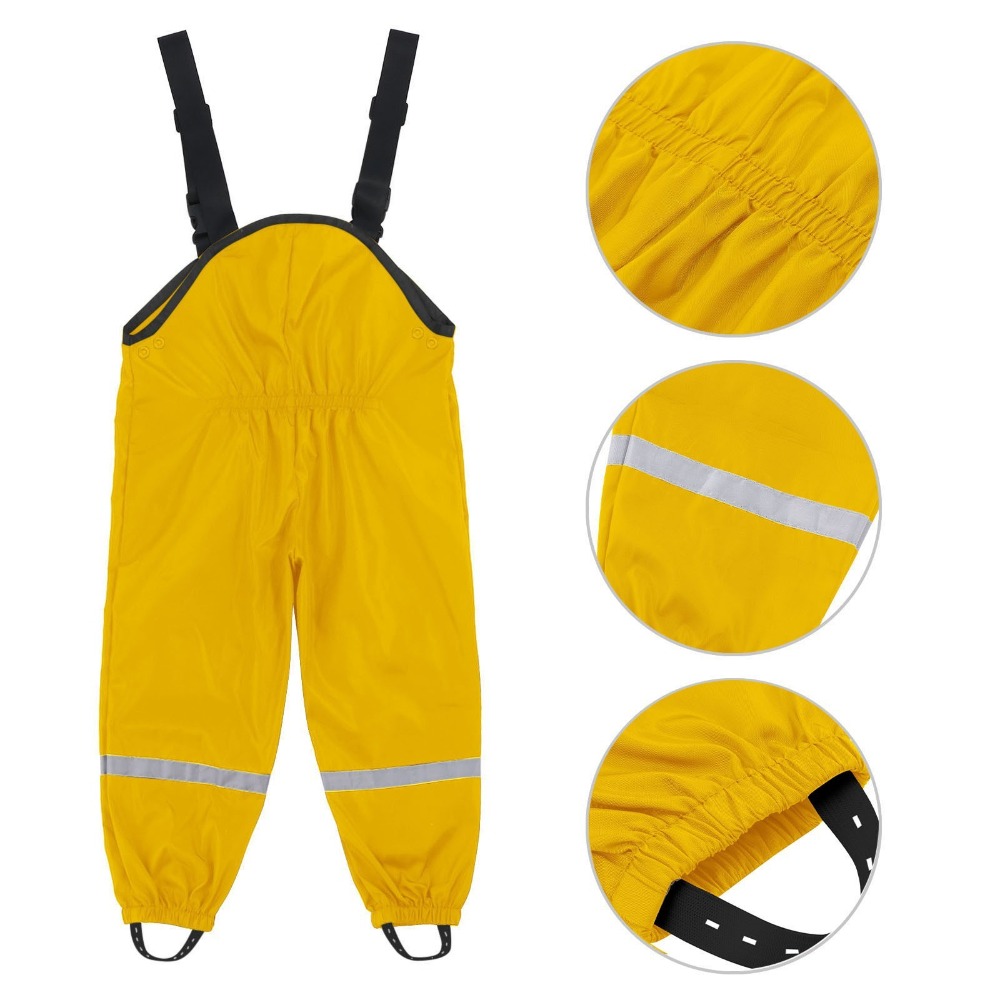Kids PU Waterproof Rain Pants  - Kids Outdoor Overalls recension och pris