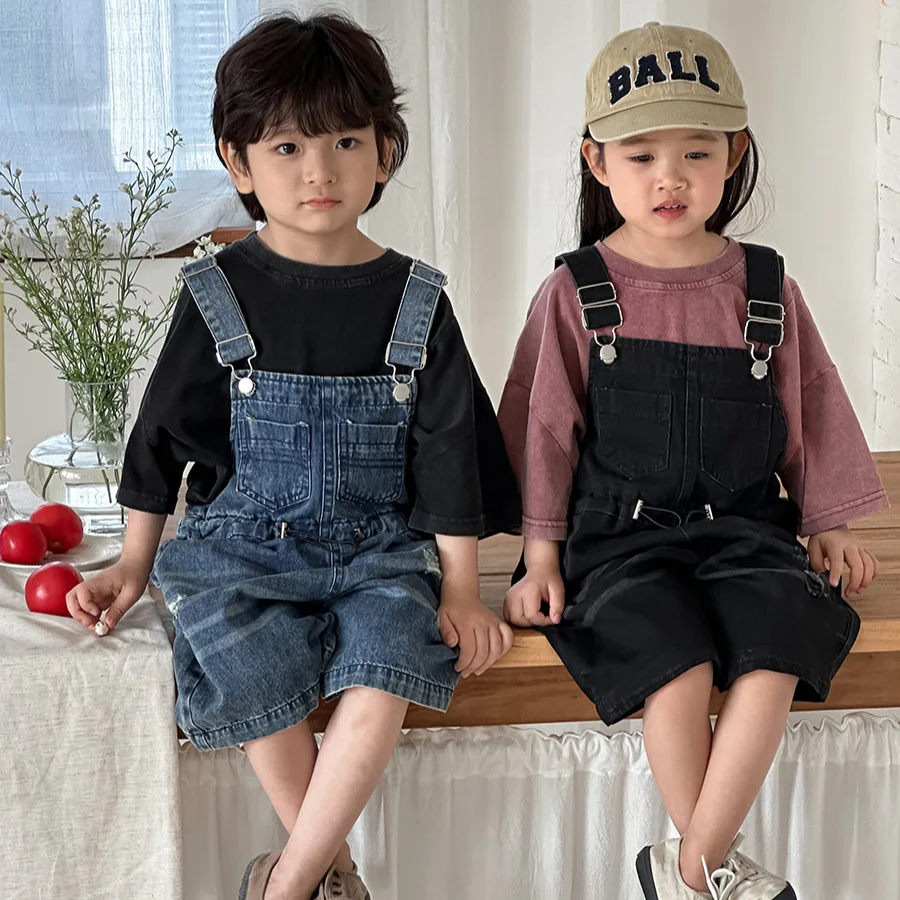 2026 Summer Unisex Kids Denim  - Kids Outdoor Overalls recension och pris