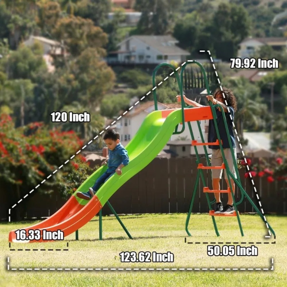 Patio Umbrellas-Playground Sli - Kids Outdoor Swing And Slide recension och pris
