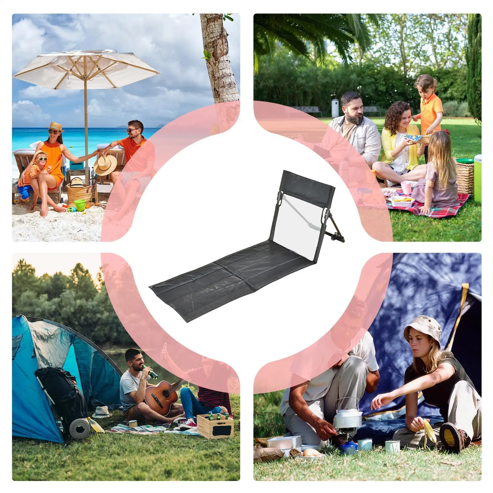Lounge Beach Chair Folding Poo - Kids Outdoor Lounger Chair recension och pris