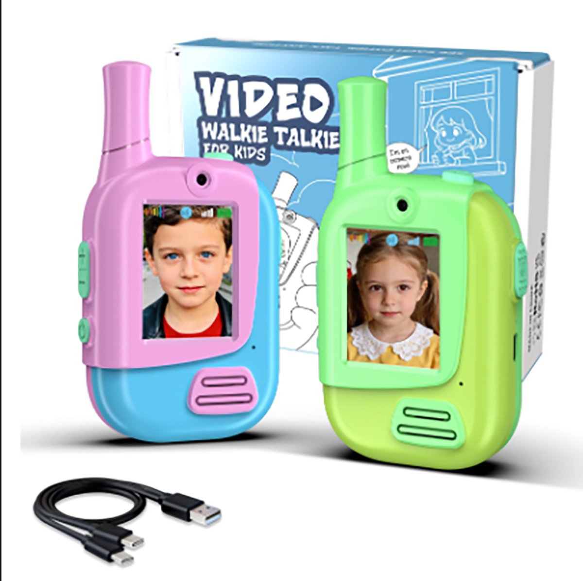 2 Pack Rechargeable Kids Video - Kids Indoor Outdoor Games recension och pris